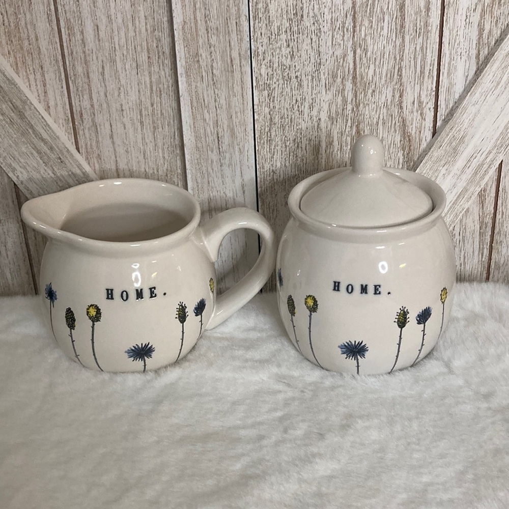 Rae Dunn Home Line Cream and Sugar Set